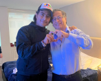 En la imagen el diputado del Atlántico, Nicolás Petro, junto a su papá, el presidente Gustavo Petro. FOTO CORTESÍA
