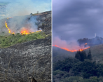 Caso 12 horas duró el impresionante incendio en Cali. FOTO: Twitter @RiesgoCali - @JuanCam51380849 