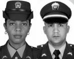 La patrullera Luisa Fernanda Zuleta (izq.) y el subintendente Sergio Yepes Páez (der.) fueron asesinados en un ataque del Clan del Golfo el pasado 23 de julio. FOTO: CORTESÍA.
