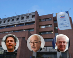 En la imagen, el alcalde de Medellín, Daniel Quintero, el expresidente Andrés Pastrana, y el parapolítico Mario Uribe, quienes esperan que el CNE les otorgue formalmente personería jurídica a cada uno de sus partidos políticos. FOTO MANUEL SALDARRIAGA Y COLPRENSA