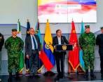 El presidente Gustavo Petro presentó este viernes su nueva cúpula militar y policial. FOTO CORTESÍA