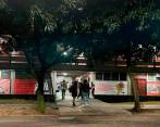 Lugar de la U. de A. donde hicieron presencia las ambulancias tras la explosión. FOTO: Cortesía 