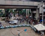 Aunque la víctima de este ataque falleció en un centro asistencial, los agentes del CTI de la Fiscalía hicieron presencia en la zona para investigar los pormenores de este crimen. FOTO: CORTESÍA