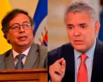 El presidente Gustavo Petro y el expresidente Iván Duque. FOTO: COLPRENSA
