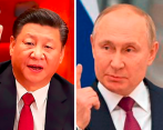 Presidentes de China, Xi Jinping, y de Rusia, Vladímir Putin. FOTOS: CORTESÍA