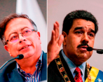 Gustavo Petro, presidente de Colombia, y Nicolás Maduro, presidente de Venezuela, han dejado ver sus intenciones de reactivar las relaciones bilaterales. FOTO: ARCHIVO
