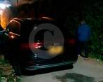 Este fue el vehículo que encontraron en una zona rural de Guarne, un Audi Q8, y el cual está en poder de las autoridades como parte del proceso de investigación por la fuga de este europeo. FOTO: CORTESÍA MI ORIENTE 