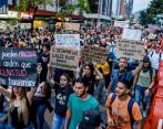 En 2019, los estudiantes universitarios salieron a las calles para reclamar más recursos para la educación pública. FOTO: JAIME PÉREZ