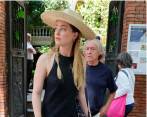 La actriz Amber Heard saliendo del Museo Sorolla en Madrid, España. FOTO Getty