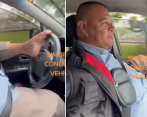 Jhon Rueda lleva al menos 30 años conduciendo vehículos con sus pies. FOTO: Captura de pantalla 