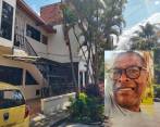 Eugene Robinson Jr. (detalle), de 67 años, fue encontrado muerto dentro de esta vivienda, en el barrio Santa Lucía, de Medellín. FOTOS: JESSICA M. CANO Y CORTESÍA