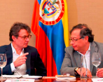 El presidente Gustavo Petro anunció en medio de una alocución la salida del ministro de Educación, Alejandro Gaviria. FOTO: Getty