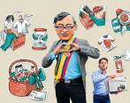 El presidente Gustavo Petro y el alcalde Daniel Quintero, entre otros, hacen parte de los personajes que este 24 de diciembre reciben curiosos aguinaldos. FOTO: Cortesía