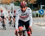 Gaviria, muy cerca de lograr la victoria. FOTO team emirates 