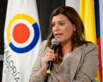 La exviceministra se había posesionado el pasado 3 de enero en el cargo al que renunció. FOTO: TWITTER.