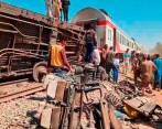 Imagen de referencia de un accidente de tren en Egipto. FOTO: EFE
