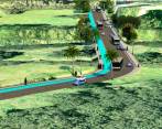 La nueva vía tendrá 725 metros de longitud y andenes a cada lado. Foto: Cortesía. 