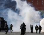 1.500 hombres de la Policía fueron desplegados ayer para atender las manifestaciones ciudadanas en Medellín. FOTO: Archivo.