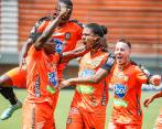 Envigado festejó una nueva victoria ante el Pereira. FOTO: ESNEYDER GUTIÉRREZ