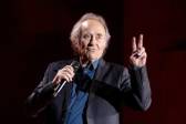2 horas y media duró el concierto de despedida de Serrat en Medellín. Foto Carlos Velásquez.