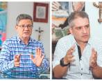 Luis Fernando Suárez y Andrés Julián Rendón, precandidatos a la Gobernación. Fotos El Colombiano