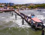 La nueva crisis de migrantes comenzó hace dos meses en Urabá. La mayoría de ellos provienen de Haití. FOTO MANUEL SALDARRIAGA