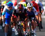 Pasaron dos años para que Fernando Gaviria volviera a situarse de líder en una carrera. La última vez había sido en la Vuelta San Juan-2020, en Argentina. FOTO GETTY