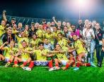 La sub-17 evidencia el futuro que tiene Colombia en el fútbol femenino. Este año, la Tricolor, en mayores, fue subcampeona de la Copa América, y las Sub-20 llegaron hasta los cuartos de final en el Mundial en Costa Rica. FOTOS: CORTESÍA FCF, AFP, COLPRENSA Y EL COLOMBIANO