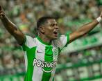 Óscar Perea le dio el empate transitorio a Nacional. FOTO TWITTER ATLÉTICO NACIONAL