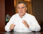 El gobernador de Antioquia, Aníbal Gaviria, durante una entrevista para el periódico EL COLOMBIANO en diciembre de 2022. FOTO: ESNEYDER GUTIÉRREZ