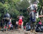 300 migrantes cruzan a diario el Tapón del Darién para llegar a Panamá y avanzar hacia los Estados Unidos. Foto: Manuel Saldarriaga.