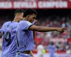 Rodrigo fue la figura del partido por sus dos anotaciones. FOTO AFP