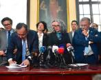 El proyecto de reforma política fue radicado por el ministro del Interior, Alfonso Prada, en septiembre de 2022. FOTO: CORTESÍA MININTERIOR.