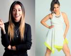 Lorena Gómez y Ángela Ñungo, dos de las participantes del espectáculo de Stand Up Comedy de este miércoles en Mero Bar, en El Poblado. FOTO Cortesía