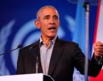 El expresidente estadounidense, Barack Obama, se presentó en la COP26 en Glasgow y aseveró que la acción climática “es una maratón, no un sprint”. FOTO EFE