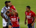Tres anotaciones ha logrado Vladimir Hernández con el Equipo del Pueblo durante el 2022. En el certamen continental ajustó el segundo el pasado jueves en el Atanasio. FOTO Manuel Saldarriaga. 