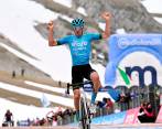 Davide Bais, de 25 año de edad, le dio la segunda victoria a Italia en la presente edición del Giro. La anterior la logró Jonathan Milan. FOTO: GETTY