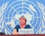 Michelle Bachelet dijo que su oficina estará presta a ayudar en el cambio de enfoque de la lucha contra las drogas en Colombia. FOTO Twitter @UNHumanRights