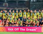 El seleccionado nacional dirigido por Carlos Paniagua hizo historia al ocupar la segunda casilla del Mundial Sub-17 femenino de la India. FOTO: TOMADA DEL TWITTER DE @FCFSeleccionCol