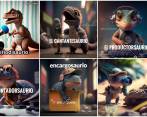 Los dinosaurios profesionales se han vuelto virales en redes sociales en los últimos días. FOTO: TOMADA DE REDES SOCIALES 