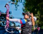 Sara López, reina mundial del tiro con arco. FOTO: FEDEARCP