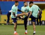 Neymar es la gran figura del cuadro brasileño en esta Copa del Mundo, a la que llegaron con el rótulo de favoritos. FOTO: EFE