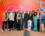 Imagen del elenco central de Romina Peligrosa durante el lanzamiento del dramatizado que se estrena el 31 de mayo. FOTO Colprensa