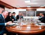 El encuentro se realizó en el Palacio de Justicia y aunque hubo momentos de tensión, primó la fraternidad y las buenas maneras. FOTO Cortesía