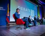 Seis candidatos asistieron al debate. FOTO CORTESÍA Universidad Sergio Arboleda. 