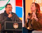La discusión de la reforma a la salud generó fisuras entre el ministro del Interior, Alfonso Prada, y la de Salud, Carolina CorchoFOTOS: Cortesía