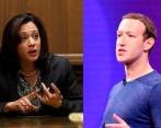 Harris y Zuckerberg son señalados de crear una agenda “rusófoba”. Foto: Getty y Archivo