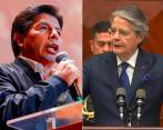 El expresidente de Perú, Pedro Castillo, y el saliente presidente de Ecuador, Guillermo Lasso. FOTOS: Twiitter
