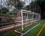 Aspecto de la cancha de fútbol de barrio Betania, uno de los escenarios deteriorados en la ciudad. El lugar es uno de los 231 que serán intervenidos. FOTO CAMILO SUÁREZ