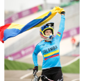 La antioqueña Mariana Pajón logró la medalla de oro en el BMX de los Juegos Olímpicos de Río de Janeiro y de Londres, y contagió en los colombianos la pasión por esta modalidad del ciclismo. FOTO colprensa